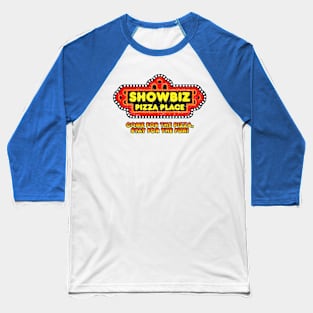 Distressed Showbiz Pizza Place Baseball T-Shirt